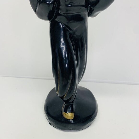 Vintage Black Americana Claytonware Chalkware Figurine Women Dancer MCM 10" - Picture 3 of 14